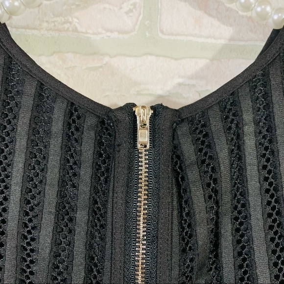 Anthropologie HD in Paris Black Mesh Peplu… - Picture 9 of 11